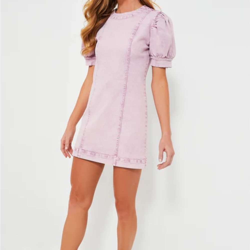 Denim mini dress